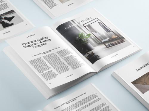 Open Magazine Mockup 644724163