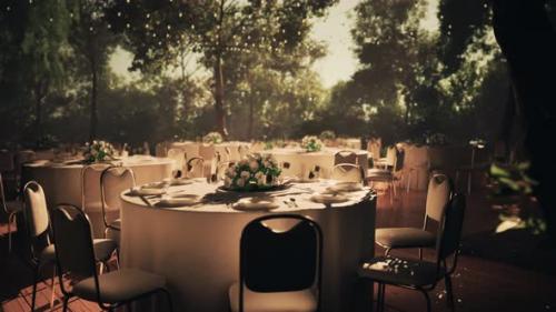 Videohive - Unoccupied Restaurant with a Lovely Natural Backdrop - 48195034 - 48195034