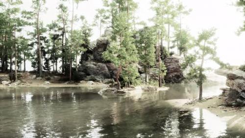 Videohive - Moraine Lake During Summer in Banff National Park - 48195076 - 48195076