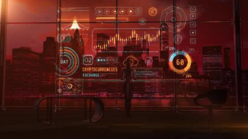 Videohive - Artificial Intelligence Manages Crypto Assets - 48128444 - 48128444