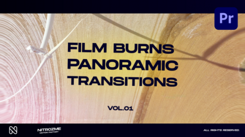 Videohive - Film Burns Panoramic Transitions Vol. 01 for Premiere Pro - 48174531 - 48174531