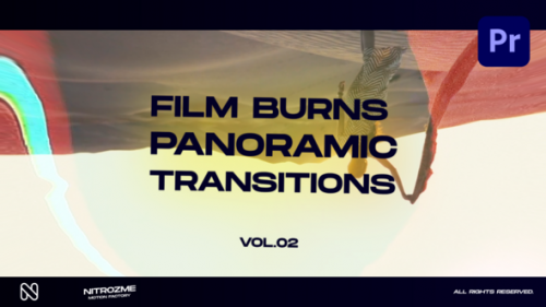 Videohive - Film Burns Panoramic Transitions Vol. 02 for Premiere Pro - 48174535 - 48174535