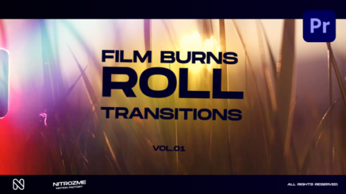 Videohive - Film Burns Roll Transitions Vol. 01 for Premiere Pro - 48174547 - 48174547