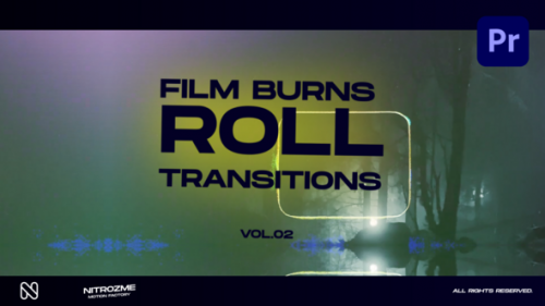 Videohive - Film Burns Roll Transitions Vol. 02 for Premiere Pro - 48174566 - 48174566