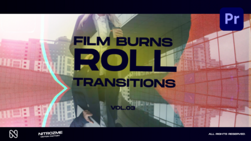 Videohive - Film Burns Roll Transitions Vol. 03 for Premiere Pro - 48174570 - 48174570