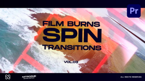 Videohive - Film Burns Spin Transitions Vol. 03 for Premiere Pro - 48174657 - 48174657