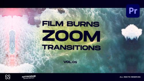 Videohive - Film Burns Zoom Transitions Vol. 01 for Premiere Pro - 48174682 - 48174682