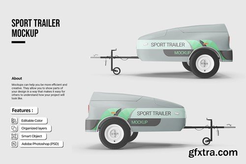 Sport Trailer Mockup C5AHQKF