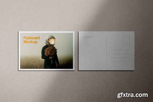 Postcard Mockups with Shadow Overlays A63FZYQ