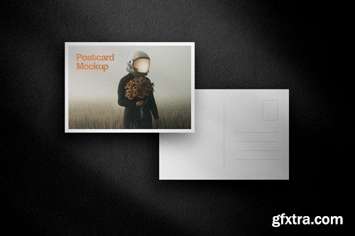 Postcard Mockups with Shadow Overlays A63FZYQ