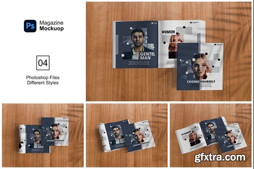 4 Magazine Mockups GXVWHSF