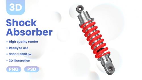 Premium PSD | 3d shock absorber Premium PSD