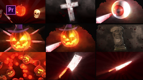 Videohive - Halloween Scary Transitions - 48146638 - 48146638