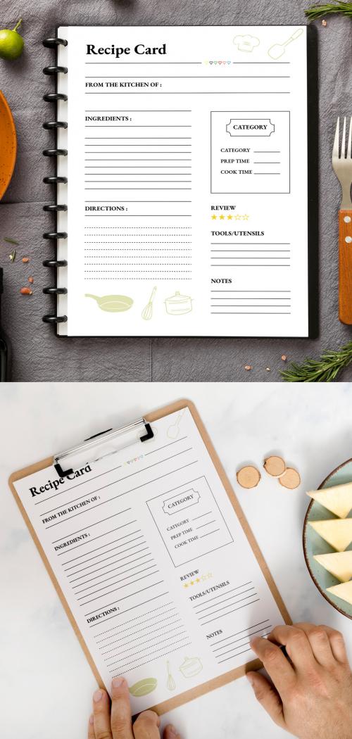 Recipe Card Design 645583258