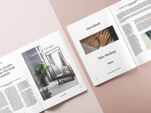 Open Magazine Mockup 644723880