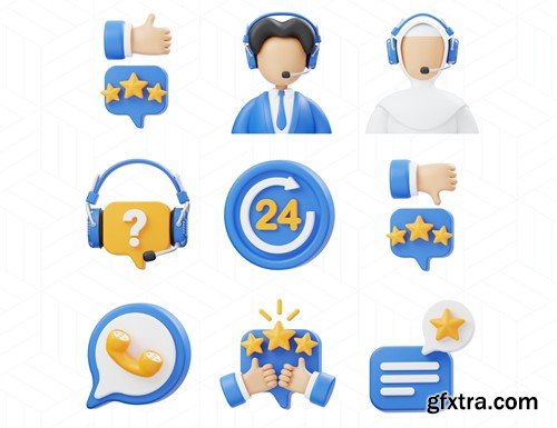 Customer Services 3D Icon F6EEQWW