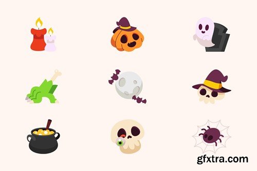 Halloween Illustration Set 6QNB3Z3