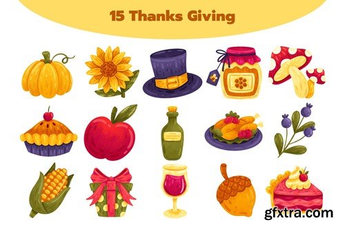 Thanks Giving Handdrawn Style 7AVX33S