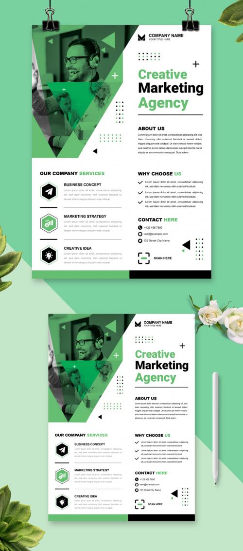 Marketing Agency Flyer Design 644914077