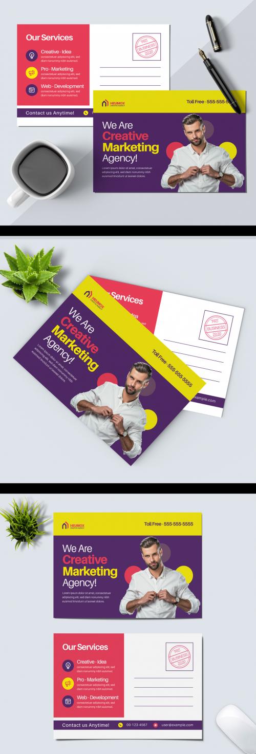 Business Post Card Design Template 644914064