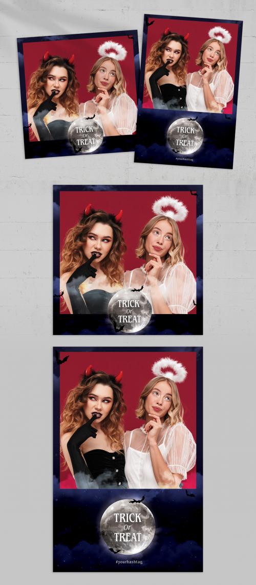 Halloween Photo Card Layout 644712729