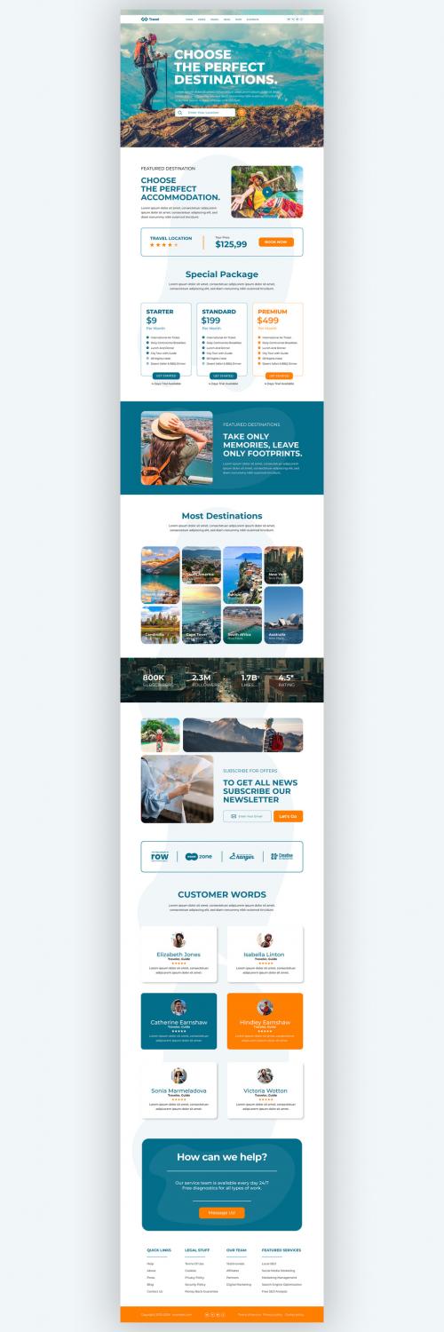 Travel Landing Page Design 644914038