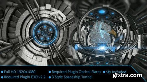 Videohive Spaceship Tunnel Logo 20315837