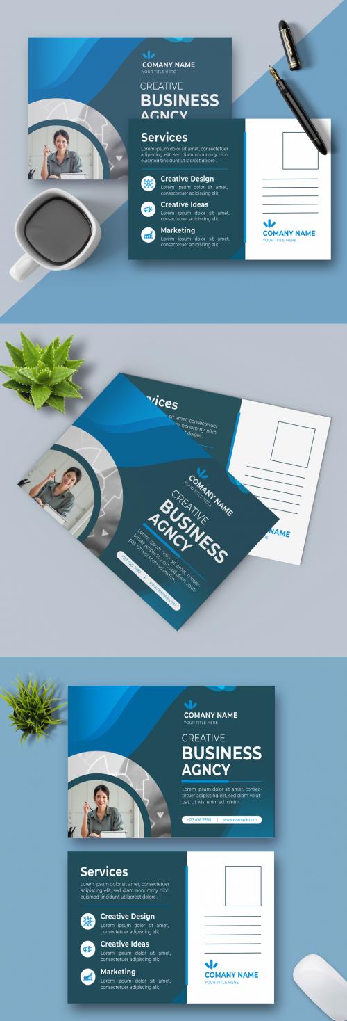 Business Agency Post Card Template 644913104