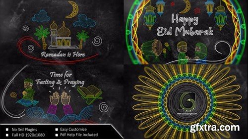 Videohive Ramadan Mubarak Doodle Greetings 26442655