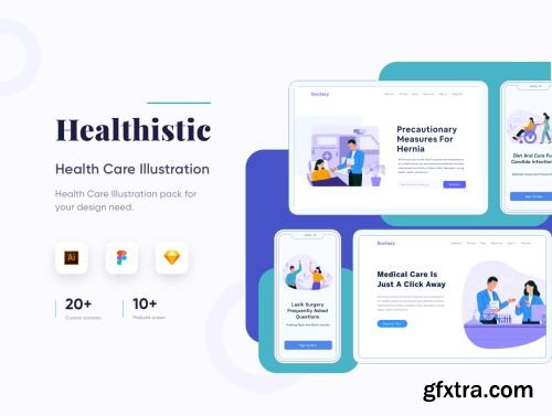 Healthisthic - Healthcare Illustration Ui8.net