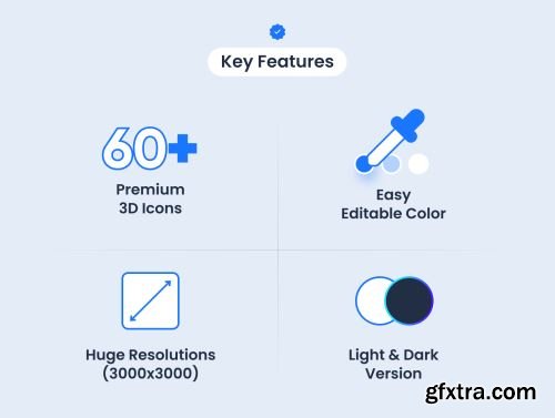 Interficon - 3D Interface Icons Ui8.net