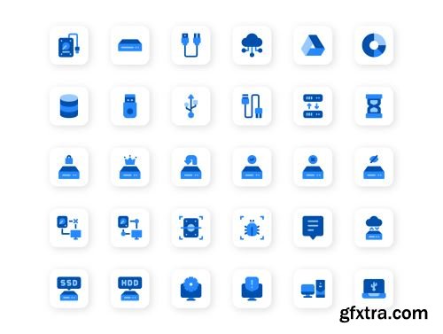 Hard Drive Icon Set Ui8.net