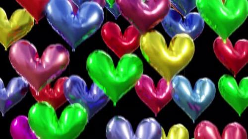 Videohive - Heart Balloons Alpha Channel. - 48107712 - 48107712