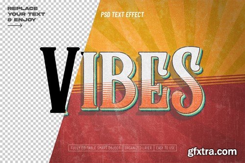 Vintage Vibes Grunge Textured Text Effect 4PKJMEB