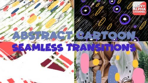 Videohive - Abstract Cartoon Shapes Seamless Transitions | Motion Graphics - 48107771 - 48107771