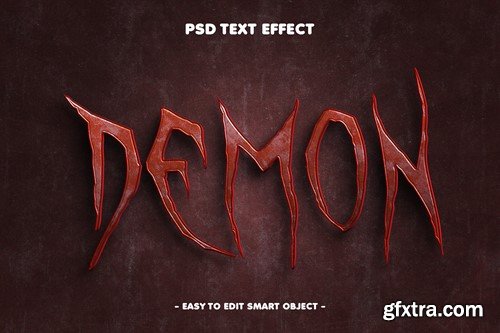 Horror Demon Grunge Textured Text Effect 28CLWSW