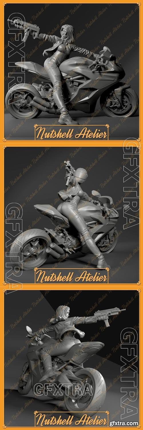 Nutshell Atelier - Biker Girl &ndash; 3D Print Model