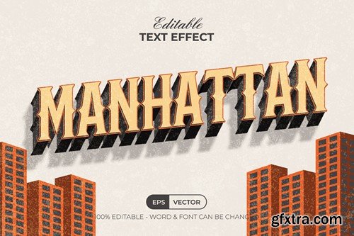 Vintage Editable Text Effect Style E4SEV6X