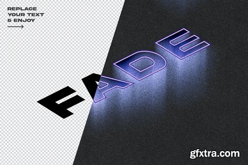 Fade Grunge Textured Text Effect 2U4TRZ9