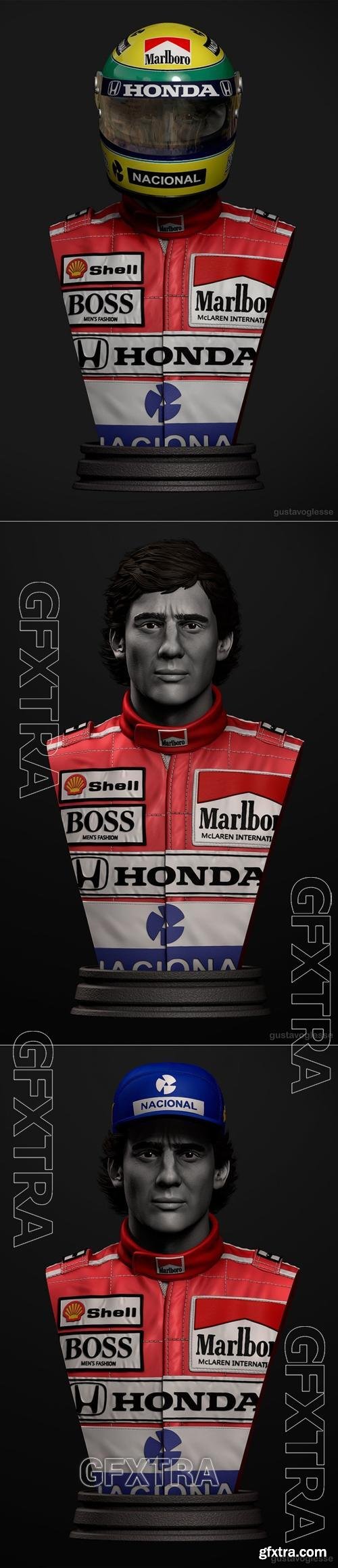 Ayrton Senna &ndash; 3D Print Model