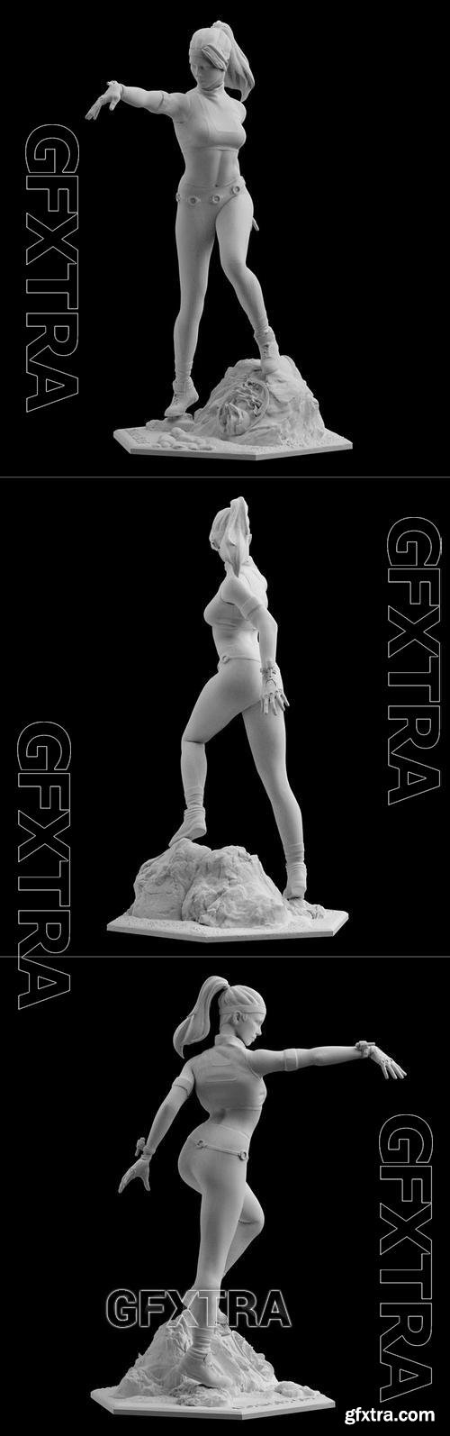 Mortal Kombat 11 Sonya Blade Statue &ndash; 3D Print Model