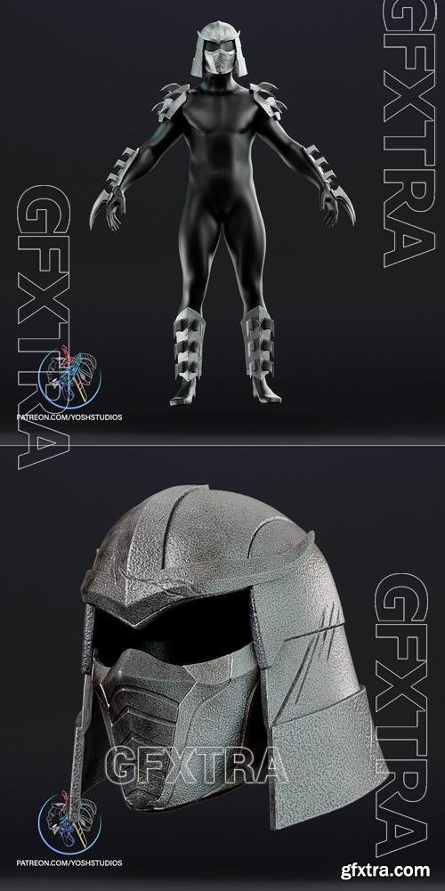 Classic Shredder Armor and helmet &ndash; 3D Print Model
