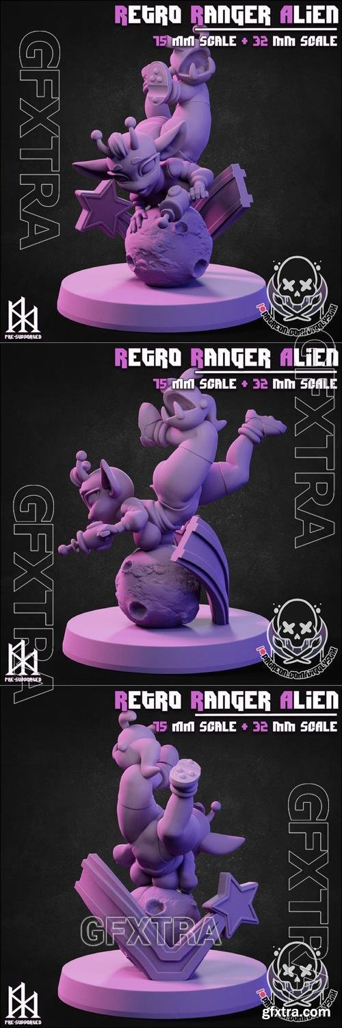 Jigglystix - Retro Alien Ranger &ndash; 3D Print Model