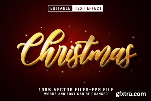 Christmas Editable Text Effect CVTV6RW