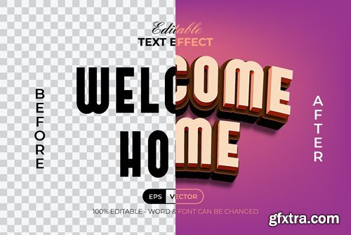 3D Text Effect Curved Style N6WYSN7