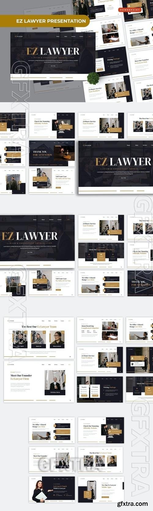 Ez Lawyer Powerpoint Template R6HXWXG