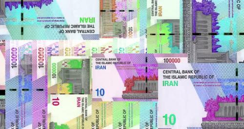 Videohive - Iranian Rial 100000 IRR banknotes abstract color mosaic pattern - 48113549 - 48113549