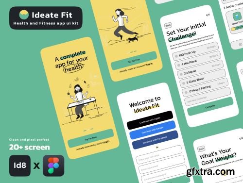 Ideate Fit App Ui8.net