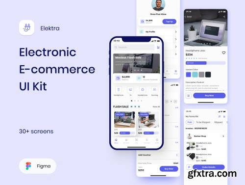 Elektra - Electronic E-commerce UI Kit Ui8.net