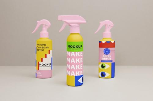 Premium PSD | Spray bottle mockup Premium PSD